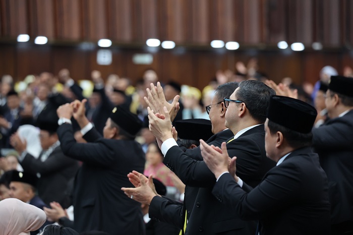 Presiden Prabowo menyampaikan pidato RAPBN 2026 dengan target APBN sehat tanpa defisit. (Dok. Tim Media Prabowo)

